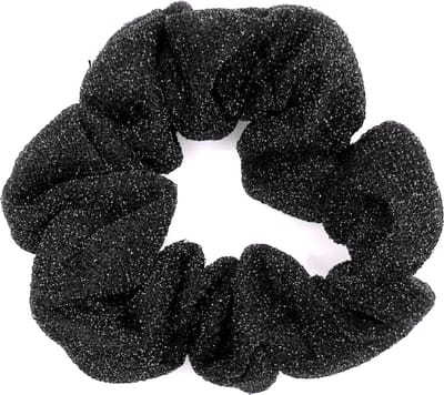 Scrunchie zwart glitter