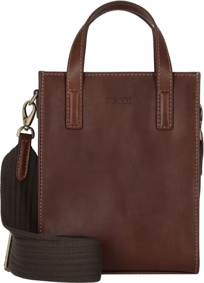 PICARD Leren Schoudertas Toscana Crossbody Bag Chestnut Bruine