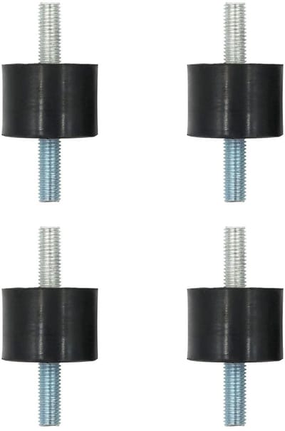 Rubber Shock Absorber met Schroeven, Vibration Damper en Anti-Vibratie Buffers voor Waterpompen en Aircompressoren (4, 40 x 30, M10 x 25)