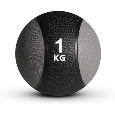 Sveltus Medicijnbal Rubber Zwart/Grijs - 1kg
