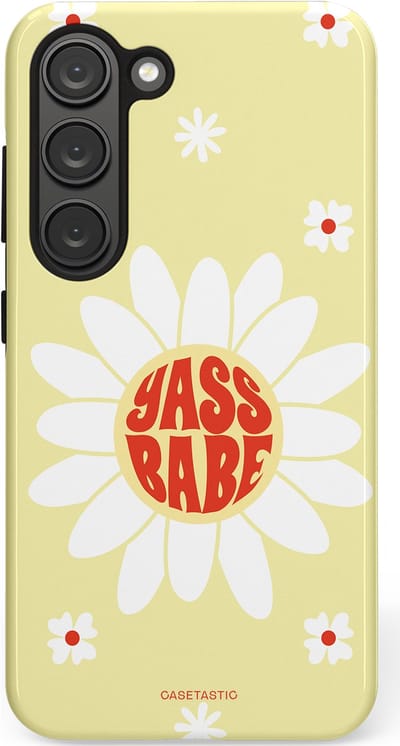 Casetastic Hoesje Geschikt voor Samsung S23 - Stijlvolle Beschermende Duo-layer Case - Yass babe