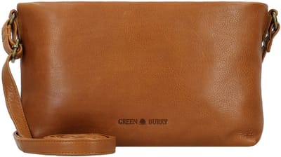 GREENBURRY Leren schoudertas Colombiana RV Shoulderbag Nougat bruine