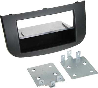 2-DIN Paneel geschikt voor Mitsubishi Colt (Z30/Z30G/Z3V Facelift) 11/2008-11/2012 Kleur: Zwart