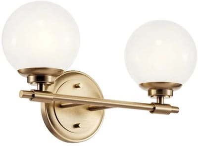 Kichler LED Wandlamp Benno | 2X E27 Max 3W | Champagne Bronze