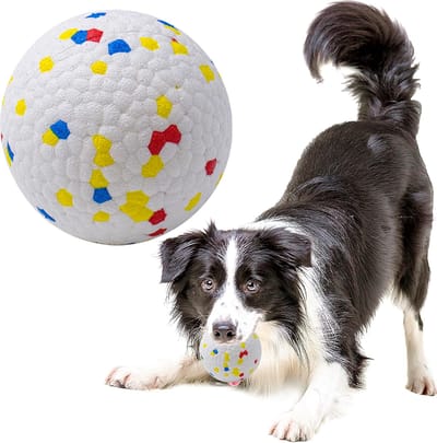 Daity Hondenbal - stevig - duurzaam en zeer veerkrachtig - perfect voor honden om mee te apporteren. Gemaakt van massief rubber - ook geschikt voor hondentraining (6 - 3 cm).