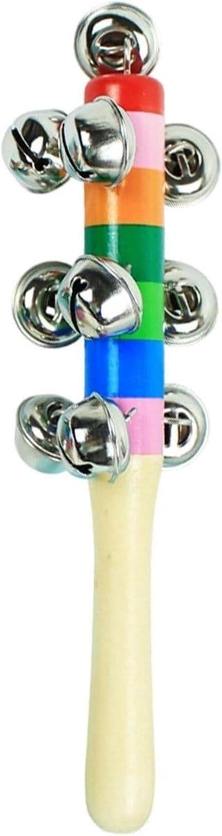 Kinder Klokken - Muziek Speelgoed - Vroege Educatie - Gladde Houten Constructie - 18.9 cm - Meerkleurig