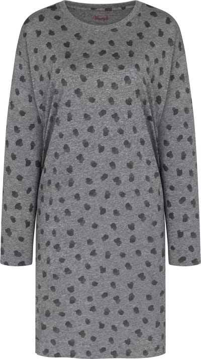 Triumph Endless Comfort NDK LSL Dames Nachthemd - Grijs melee - Maat 38