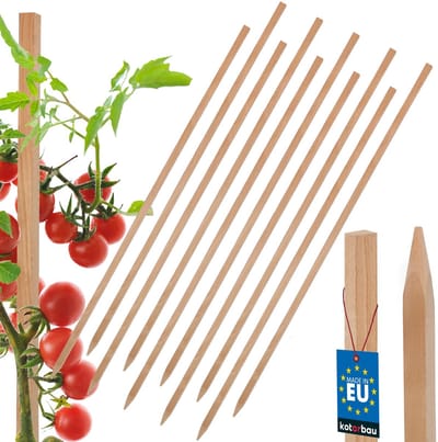Kotarbau Serie - Houten Tomatenstokken - 80 CM - Set van 10 - Ondersteuning voor Planten
