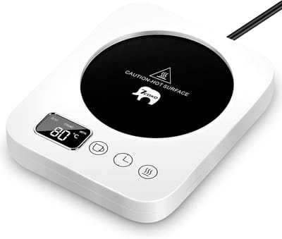 Koffiekopwarmer - Bekerwarmer Tafel - Warme Drank Genieten - Intelligente Automatische Functies - 230 Volt - Ivoorwit
