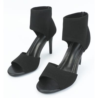 Dames Hoge Hak Peep-toe Sandalen Zomer Nieuwe Mode Designer Vierkante Neus Dikke Hak Dames Zwart Feest Hoge Hak Sandalen 43