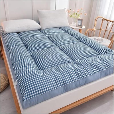 Japanse Futonmatras - Vloermatras Gastenmatras - Comfortabel Slapen - Ergonomische Rugondersteuning - Verdikt 6cm - Grijs