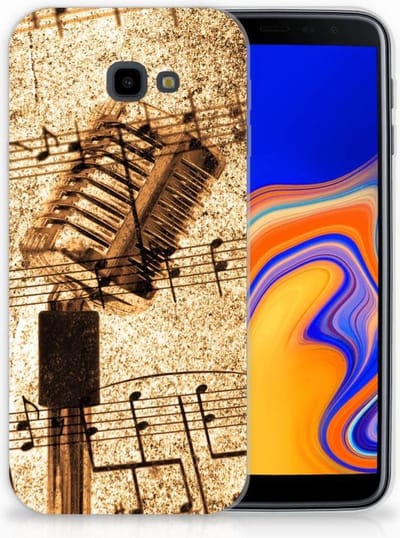 Samsung Galaxy J4 Plus (2018) Siliconen Hoesje met foto Bladmuziek