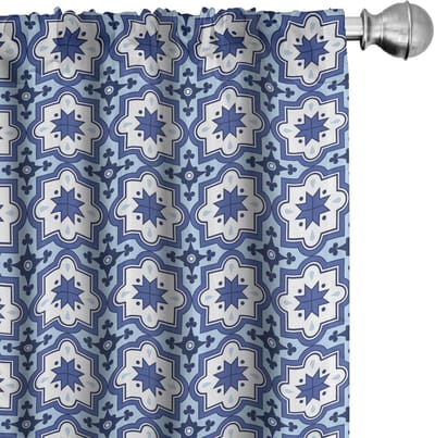 ABAKUHAUS Voorhangen – 2x75x175 cm – Mikrofaser – Halfdonkerend – Violet