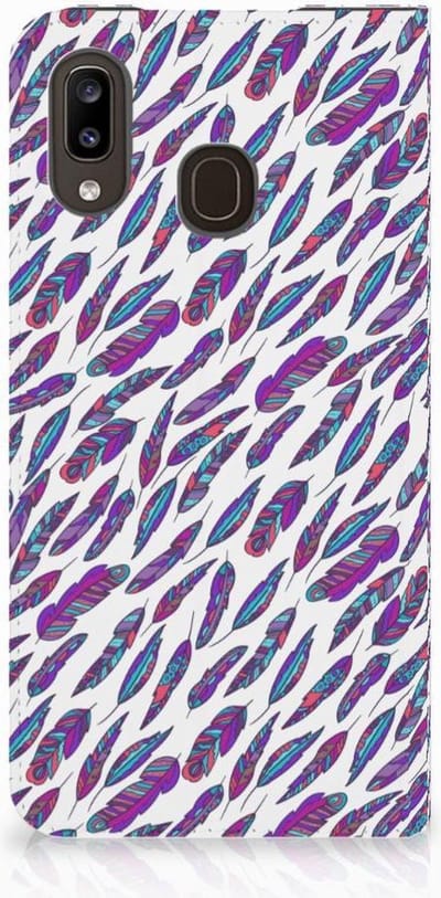 Samsung Galaxy A30 Hoesje met Magneet Feathers Color