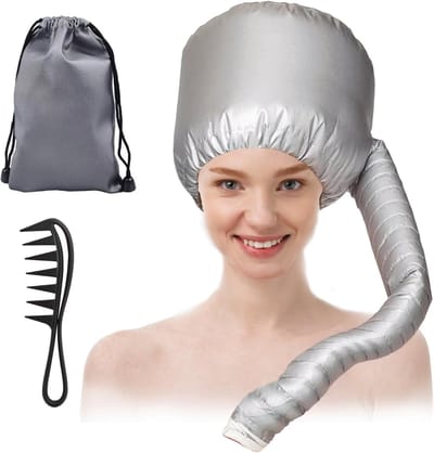 Haardroger Kap - Diffuser Krullen - Haar Styling - Inclusief Kam - 10 x 10 x 2 cm - Grijs