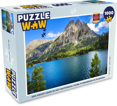 Puzzel Een groot meer in het Nationaal Park Pyreneeën in Europa - Legpuzzel - Puzzel 1000 stukjes volwassenen
