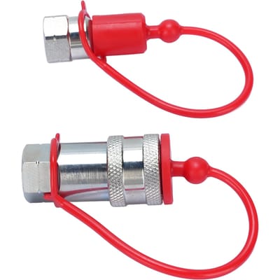 2 Stuks Hydraulische Snelkoppeling Set 1/4 Inch NPT ISO7241A Gehard Staal Hydraulische Snelkoppeling