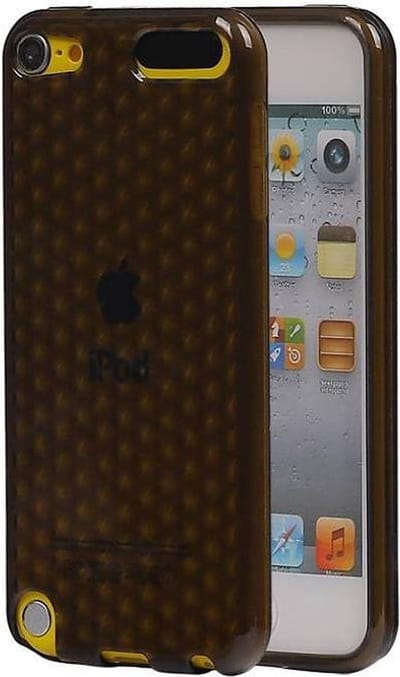 Diamant TPU Hoesjes - Hoesje Geschikt voor iPod Touch 5 Zwart