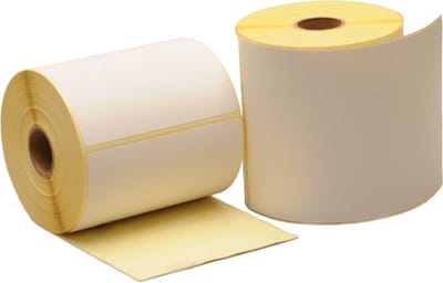 12 x verzendetiketten compatible 102mm x 150mm kern 25mm