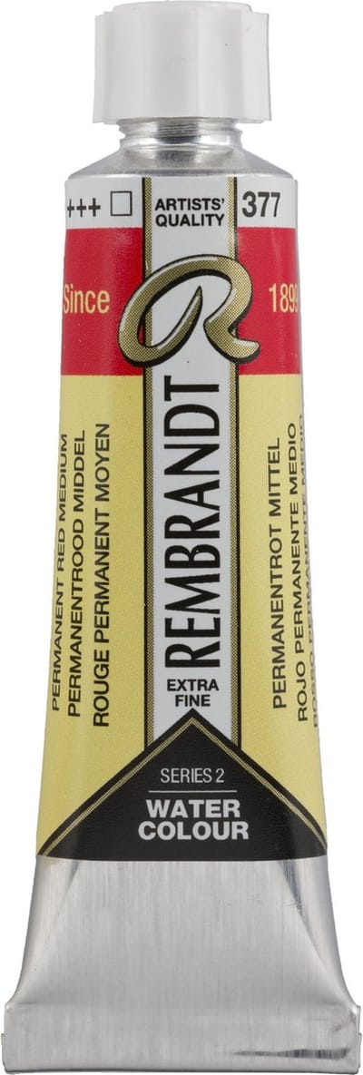 Rembrandt Aquarelverf Tube 10 ml Permanentrood Middel 377