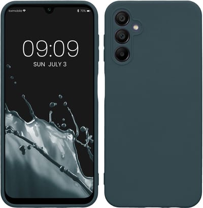 kwmobile telefoonhoesje geschikt voor Samsung Galaxy A14 5G - Hoesje voor smartphone - Precisie camera uitsnede - In leisteen
