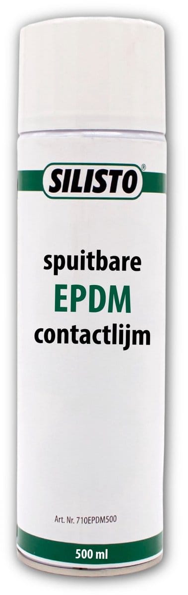 SILISTO EPDM Lijm 500 ml – Spuitbare contactlijm voor EPDM, rubber, TPO en HPL