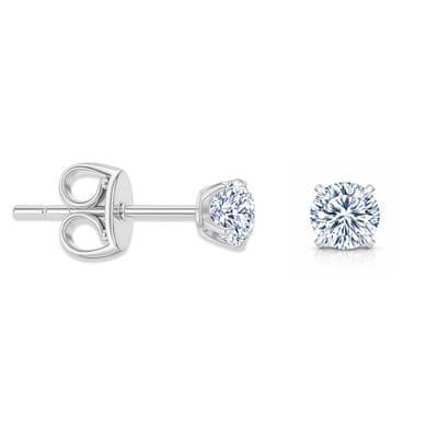 Pax Amare Zirkonia Oorbellen Dames - Stainless Steel Oorknopjes met Steentje - Zilverkleurig - 5mm