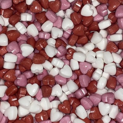 Valentijn dextrose hartjes - 450 gram - Snoep - Decoratie - Versiering - Cadeautje voor hem / haar - Moederdag