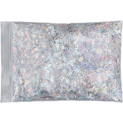 Engelse Letter Nagel Pailletten Holografische Nagel Glitter Letters Pailletten Vlokken voor Manicure Decoratie white