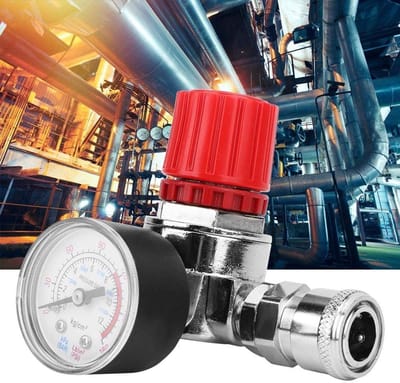 Dailygoods- Drukregelklep 0,8 Mpa - Drukschakelaar - Luchtcompressor - Mannelijke/vrouwelijke aansluiting - Zinklegering - Hoge precisie