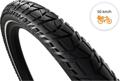 Buitenband Scalato Fietsband Ruvido S 28 x 2.25"/ 57-622 mm - Zwart met reflectie