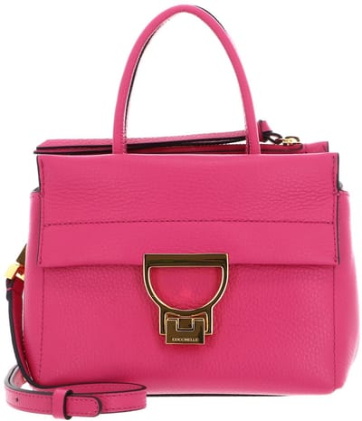 COCCINELLE Leren Handtas Schoudertas Arlettis Handbag New Fucsia Roze