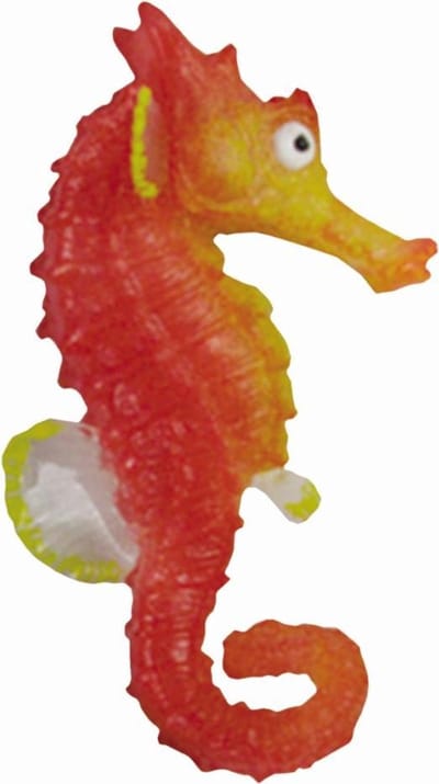 Nobby Zeepaardje - Oranje - Glow In The Dark - 9,5 x 4,5 cm