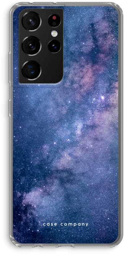 Hoesje geschikt voor Samsung Galaxy S21 Ultra hoesje - Nebula - Soft Cover Telefoonhoesje - Bescherming aan alle Kanten en Schermrand