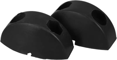 Slanghaspel Stopper - Slang Bumper - Slangen Beheren - Duurzaam Rubber - 7 x 7 x 3.5 cm - Zwart