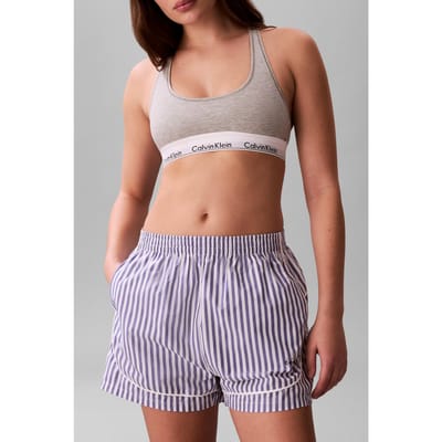 Calvin Klein Graphic Poplin Sleep Bottom Penny Stripe Blue River Fog Taglia: XS | Biancheria intima Outlet | Donna | Blu