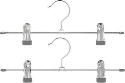 Kledinghangers - 6x - metaal - 30 x 11 cm - kledingkast/kleerhangers
