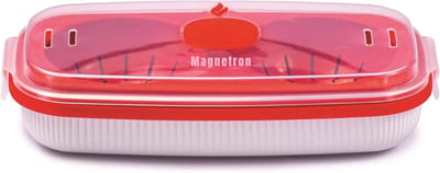REN® Eierkoker magnetron - Eierkoker - Eierkoker electrisch - Rood- 24cm x 13cm x 6cm