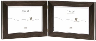 Deknudt Frames fotolijst S41VK3 H2H - bruin - tweeluik -  2x 15x20 cm
