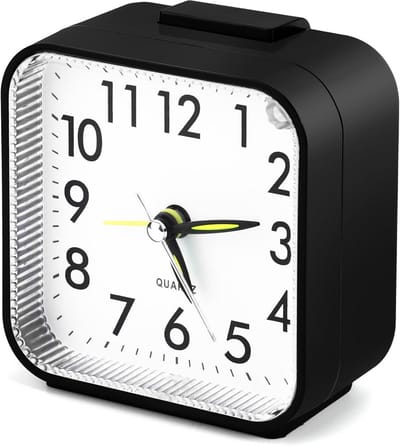 Stille Analoge Wekker met Licht en Snooze voor Diepe Slapers