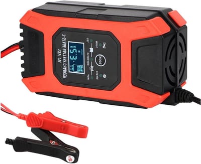 Slimme Acculader - Auto Accu Oplader - Voertuig Onderhoud - Microprocessor Gestuurd - 12V 7A - Zwart