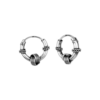 WeLoveSilver - ear jewels - zilveren bali oorringen - 12mm - nikkelvrij