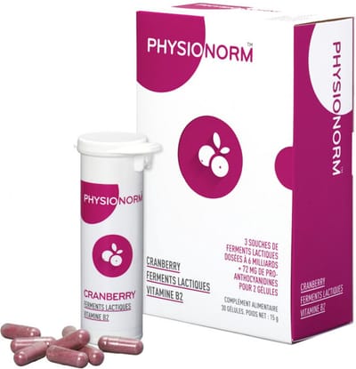 Laboratoire Immubio Physionorm Veenbessen Melkzuurfermenten Vitamine B2 30 Capsules