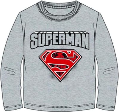Superman t-shirt - grijs - Maat 116 / 6 jaar