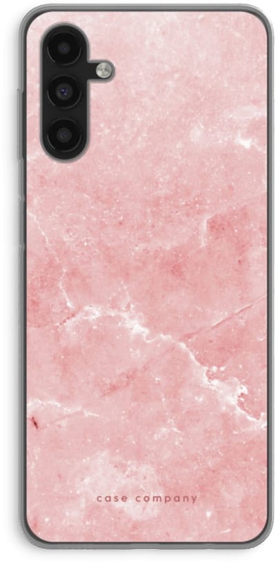 Case Company® - Hoesje geschikt voor Samsung Galaxy A04s hoesje - Roze marmer - Soft Cover Telefoonhoesje - Bescherming aan alle Kanten en Schermrand