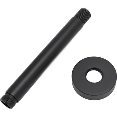 Verlengarm voor douchekop Wandmontage RVS Zwart Mat Eenvoudige Installatie Douchepijpverlenger 15cm / 5.9in black