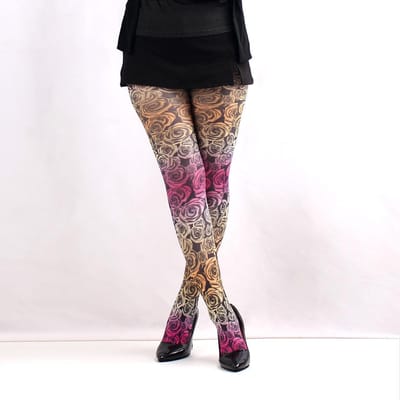 Collants Rétro Imprimés Pour Femmes 17 Styles Bas Collants Féminins Printemps Nouveau Étoile Treillis Longues Chaussettes Collants Colorés One Size gray