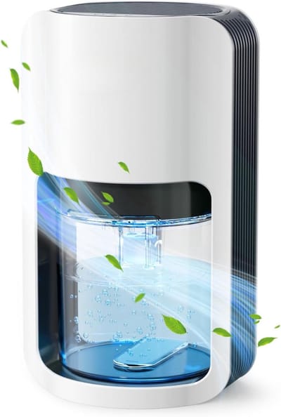 SCH® Vochtvreter Electrisch - Vochtvreter - Ontvochtigerv - Wit - ‎17cm x 15cm x 15cm