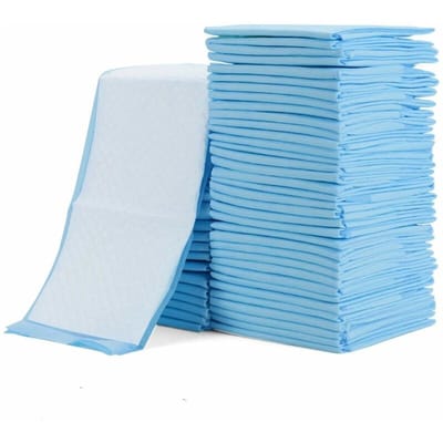 Wegwerpluierverschoningsmatjes - huidvriendelijke verschoonpads - draagbaar en waterdicht - geschikt voor baby's - wit - 45x33cm - 100 stuks