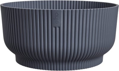 Elho Vibes Fold Bowl 25 - Plantenschaal voor Binnen - 100% Gerecycled Plastic - Ø 24.9 x H 12.1 cm - Antraciet